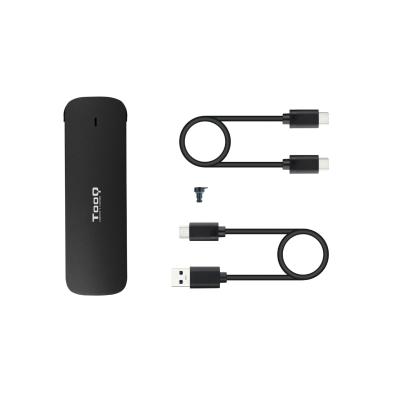 Boitier externe TOOQ  NVME M.2 2280 - USB A et C Noir TQE-2201B