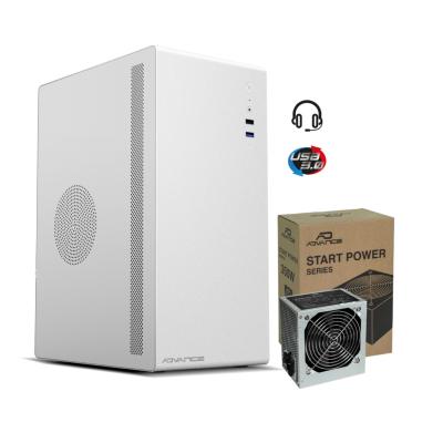 Bundle Boitier Mini-Tour OPTIMA Blanc + Alim 480W ventilo 12cm