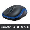 SOURIS Logitech M185 Sans fil USB Noir/Bleu